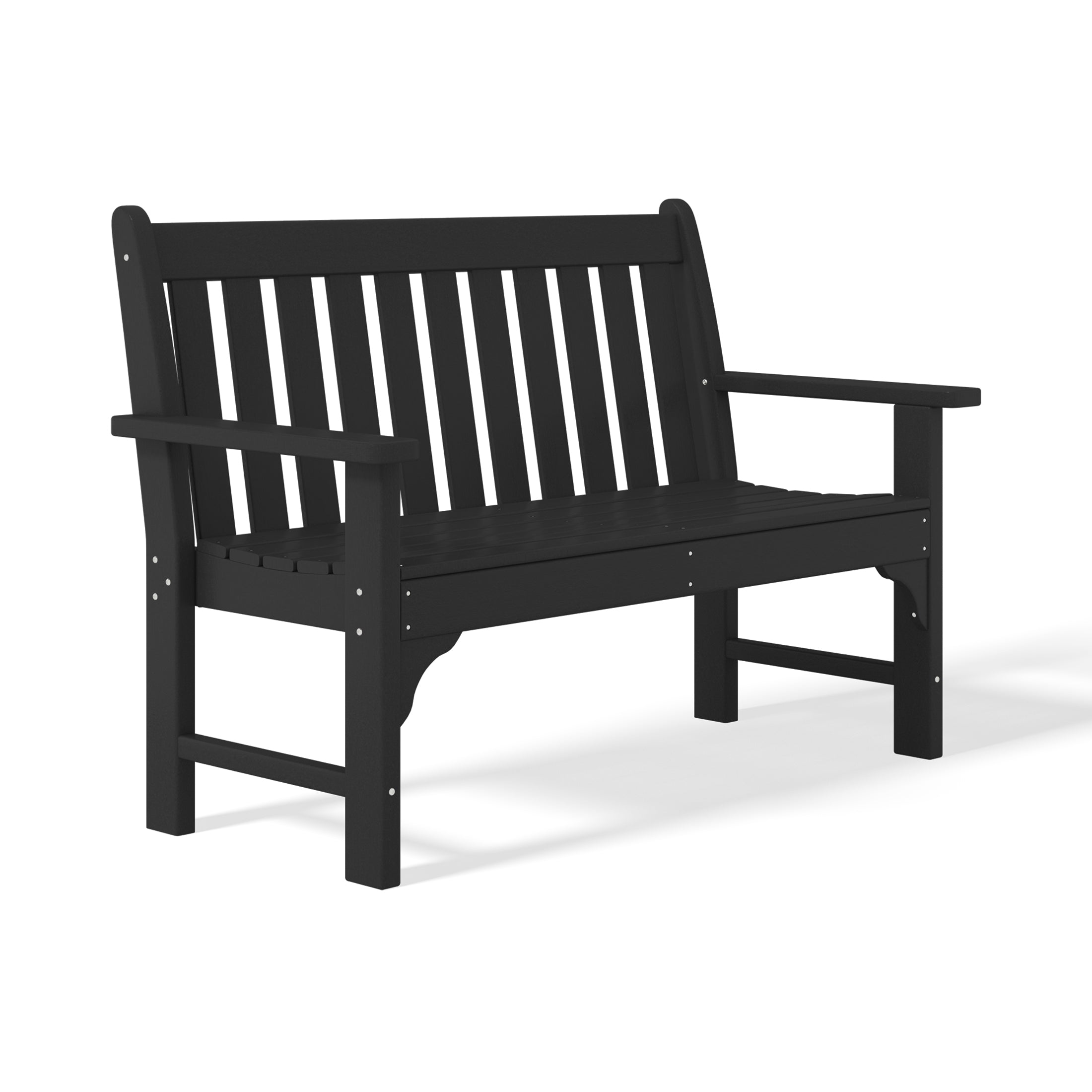 Malibu Outdoor 2-Person All-Weather HDPE Front Porch Garden Bench