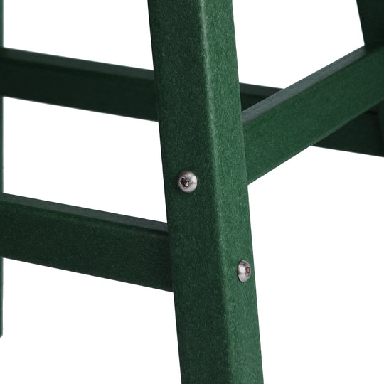 Malibu 24" HDPE Outdoor Patio Counter Height Bar Stools (Set of 2)