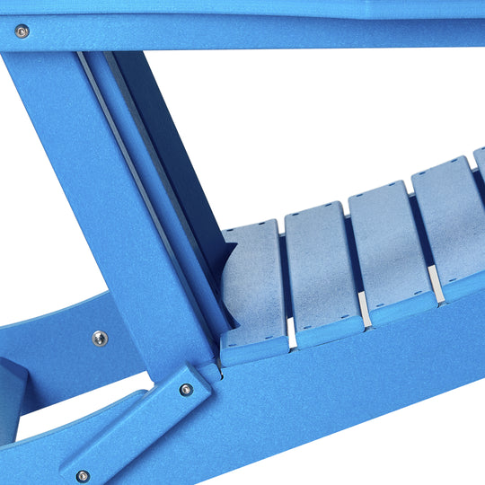 Malibu 3-Piece set Outdoor / Patio Poly Adirondack chair set with a side table ( 2 seater )