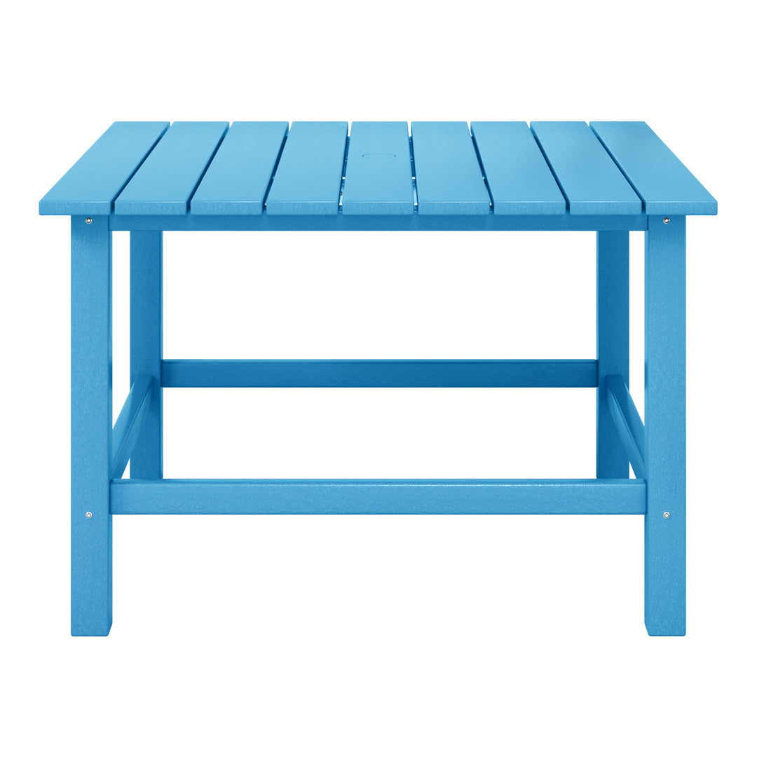 Malibu Kids Outdoor Patio Furniture HDPE Square Dining Table