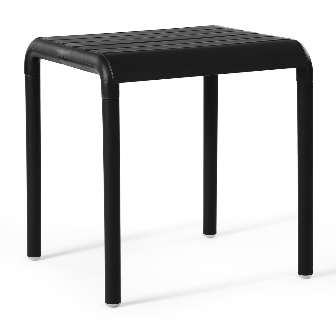 Playa Plastic Modern Outdoor Patio Accent Side Tables (Set of 2)