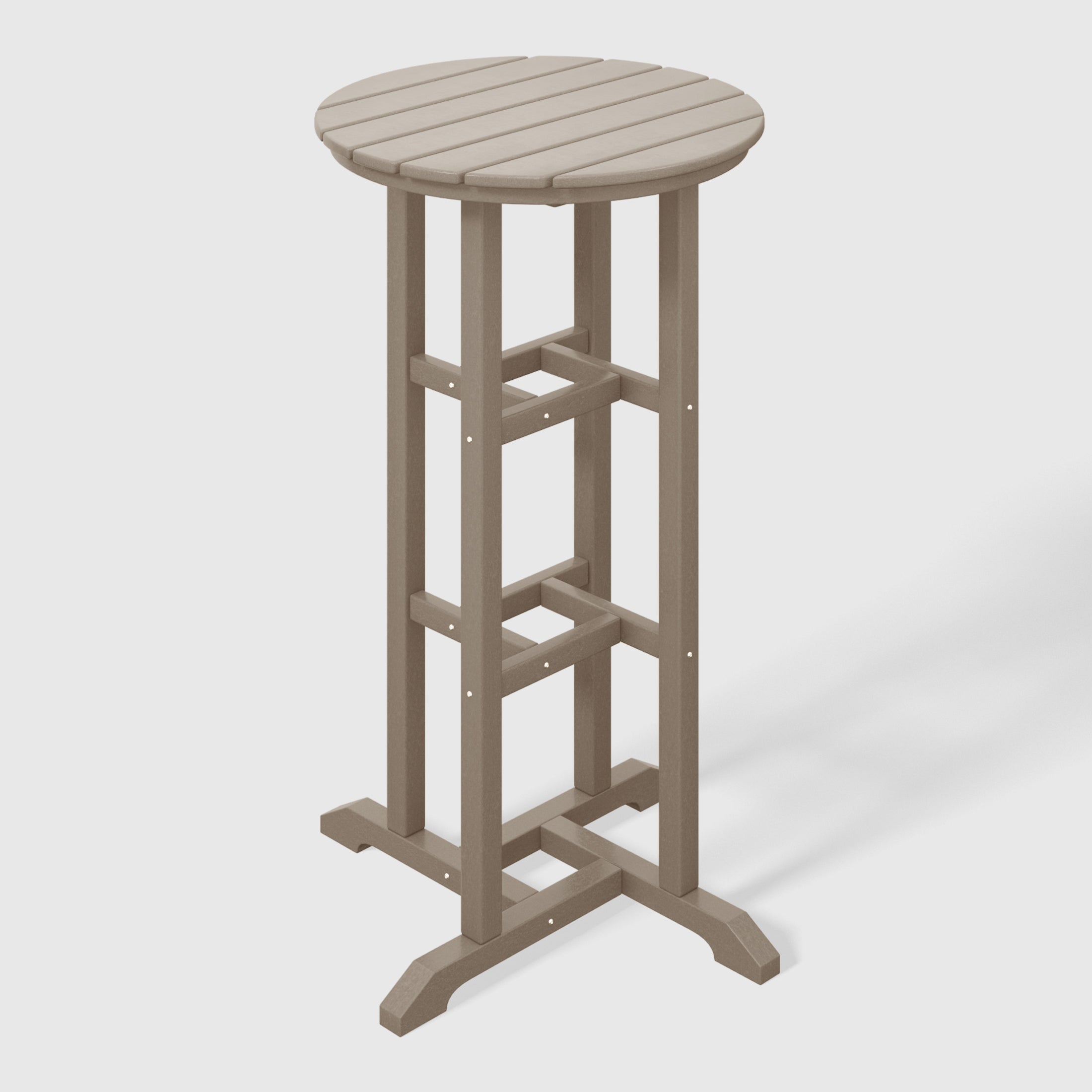 Malibu 42" Counter Height Round Outdoor Patio Bistro Bar Table