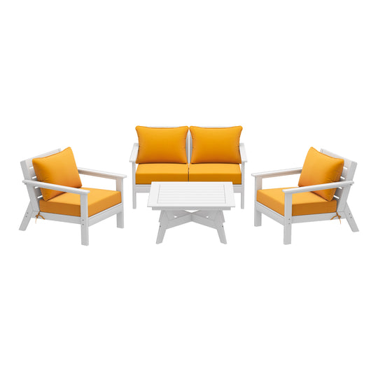 Avalon Outdoor 5-Piece Modular Sectional Patio Furniture Sofa Set
