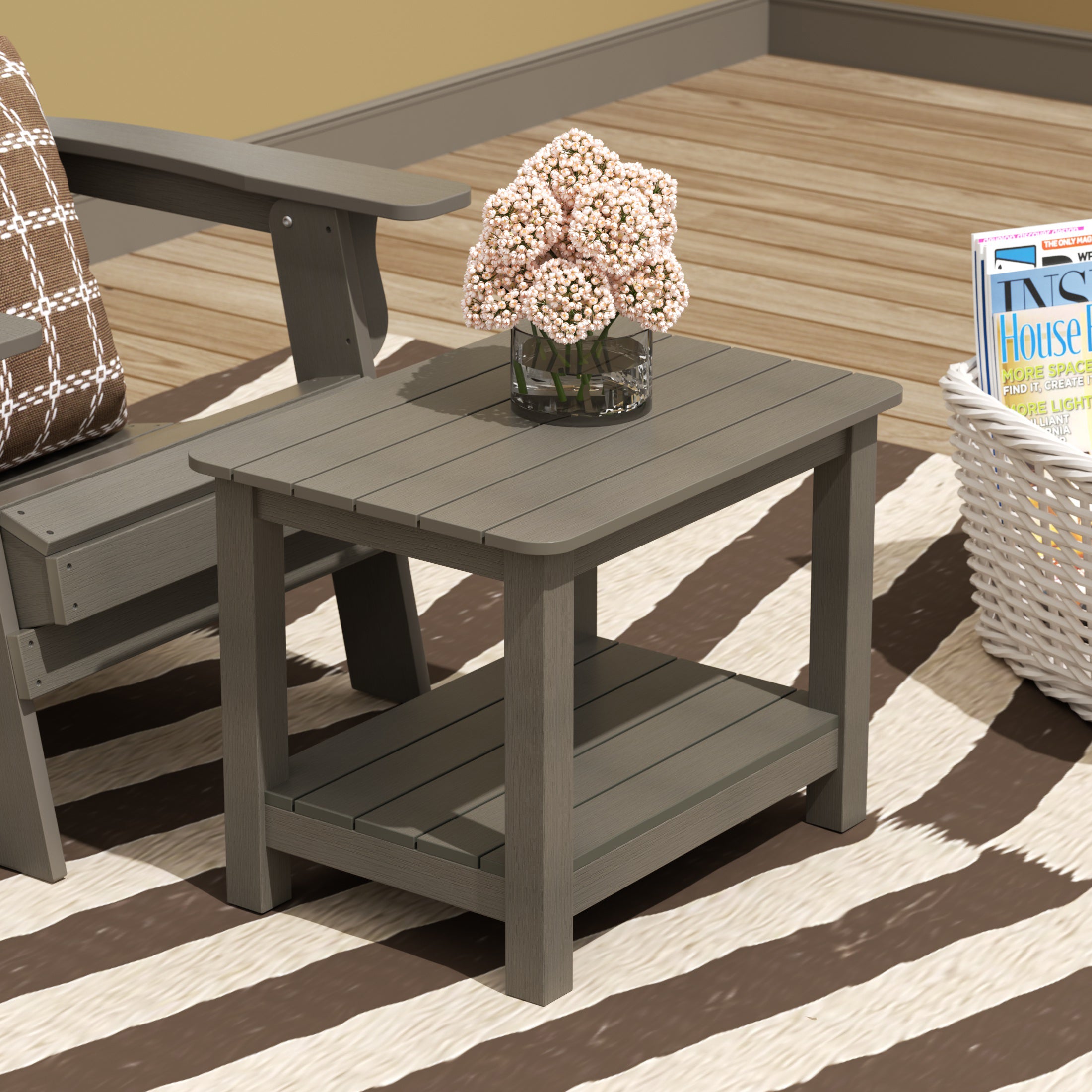 Tuscany Outdoor Patio All-weather Modern Side Table