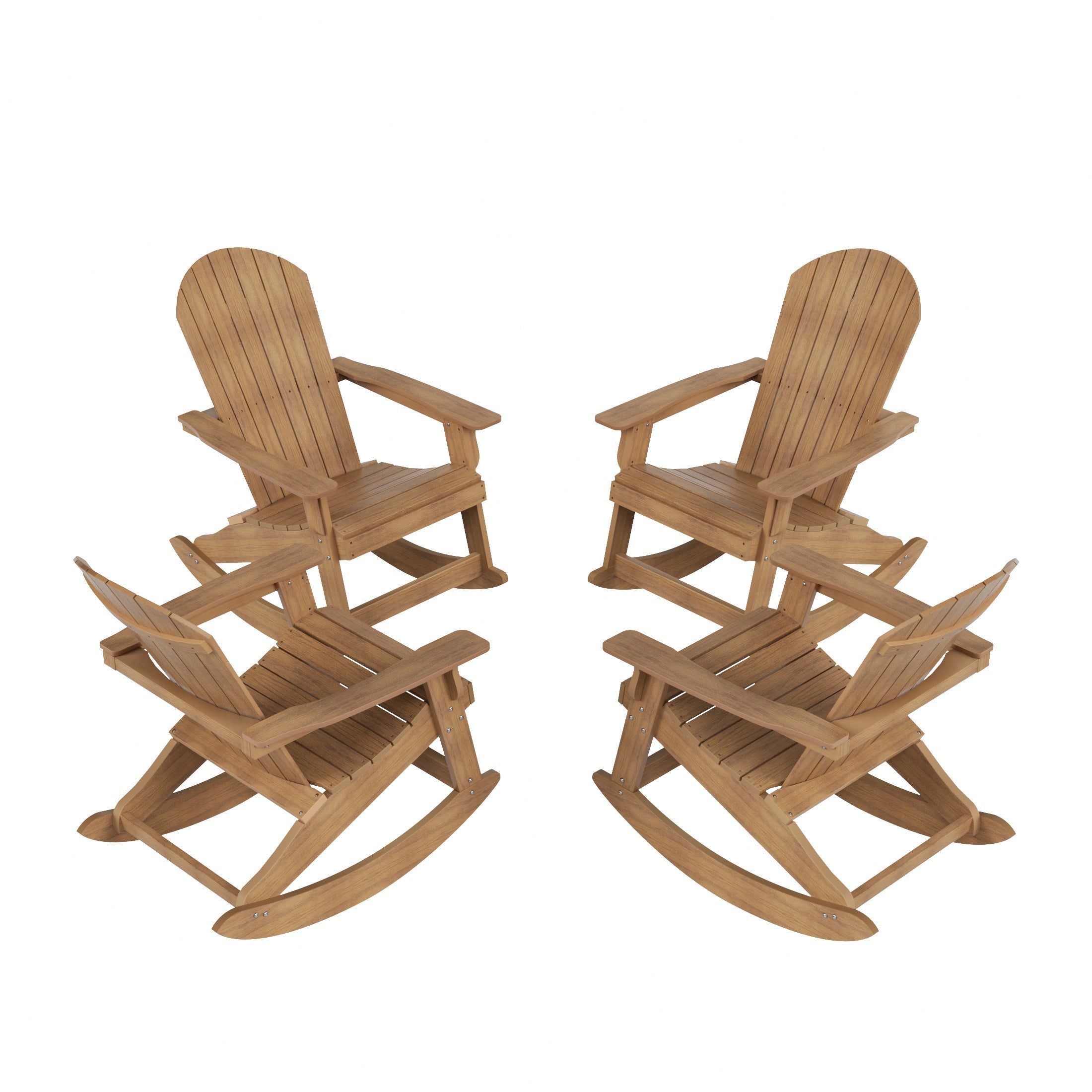 Tuscany Outdoor Rocking Adirondack Chair (Set of 4)