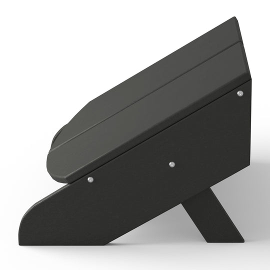 Riviera Modern HDPE Plastic Folding Patio Adirondack Ottoman