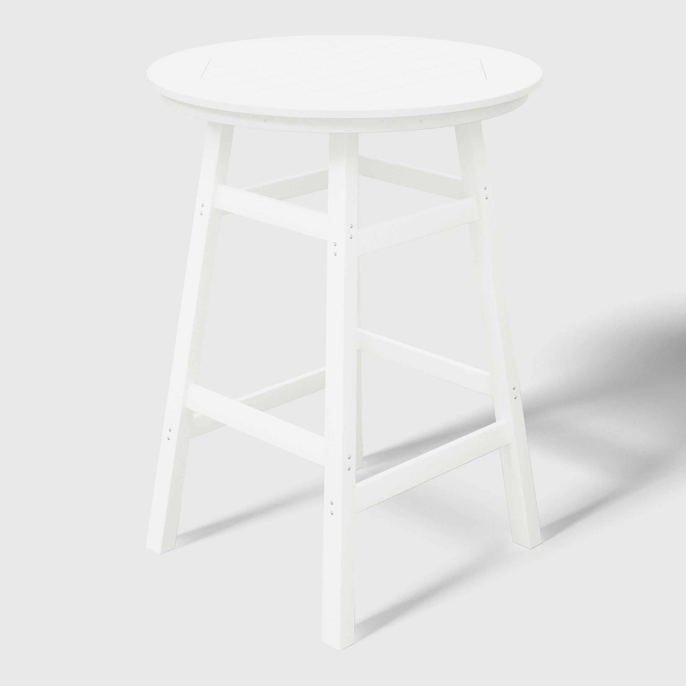 Malibu Outdoor 35" HDPE Round Patio Bar Height Table