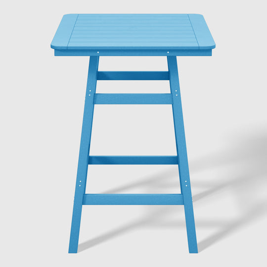 Malibu 5-Piece HDPE Outdoor Patio Dining Bar Bistro Table Set with Bar Stools