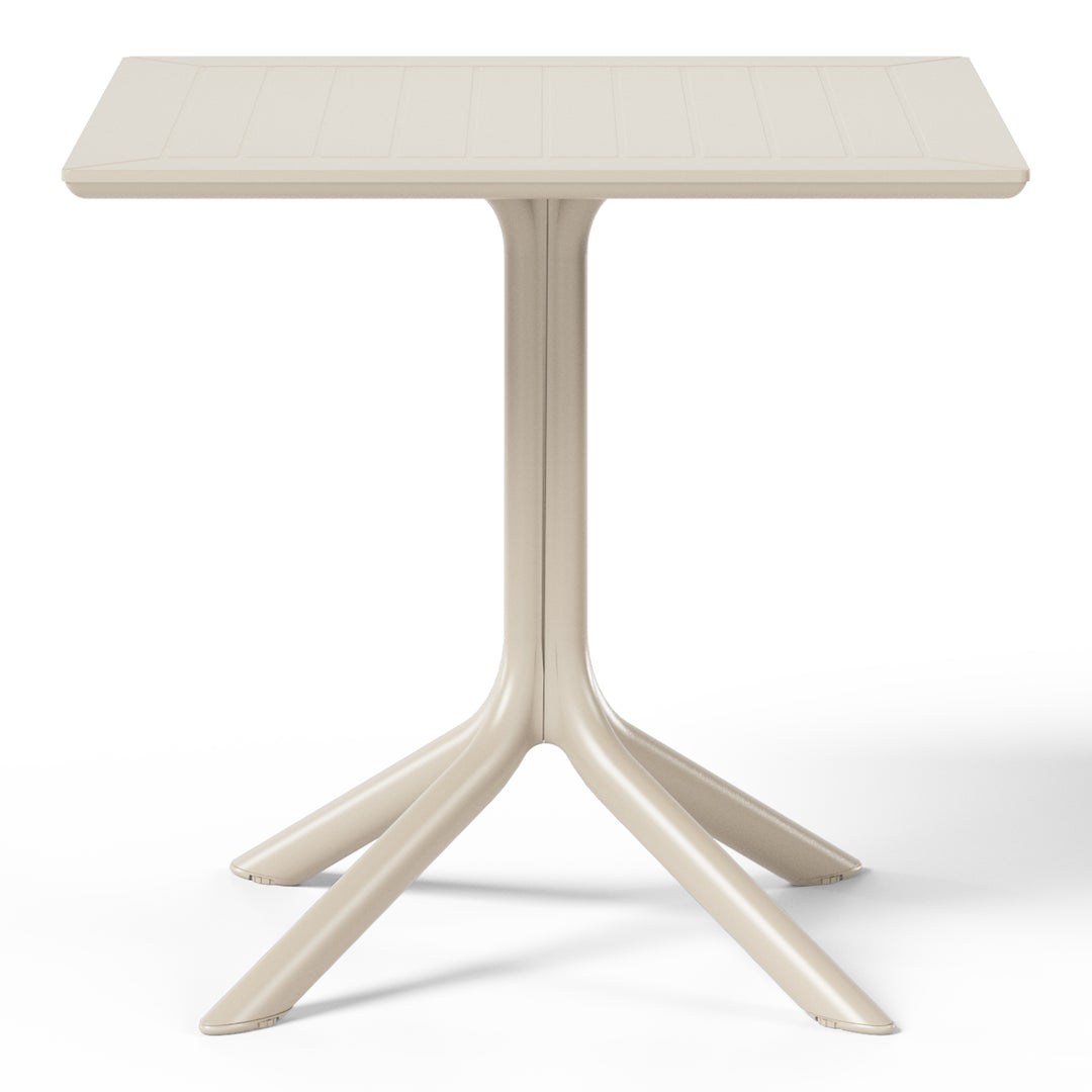 Playa 31.5" Square Outdoor Plastic Resin Patio Dining Table for 4