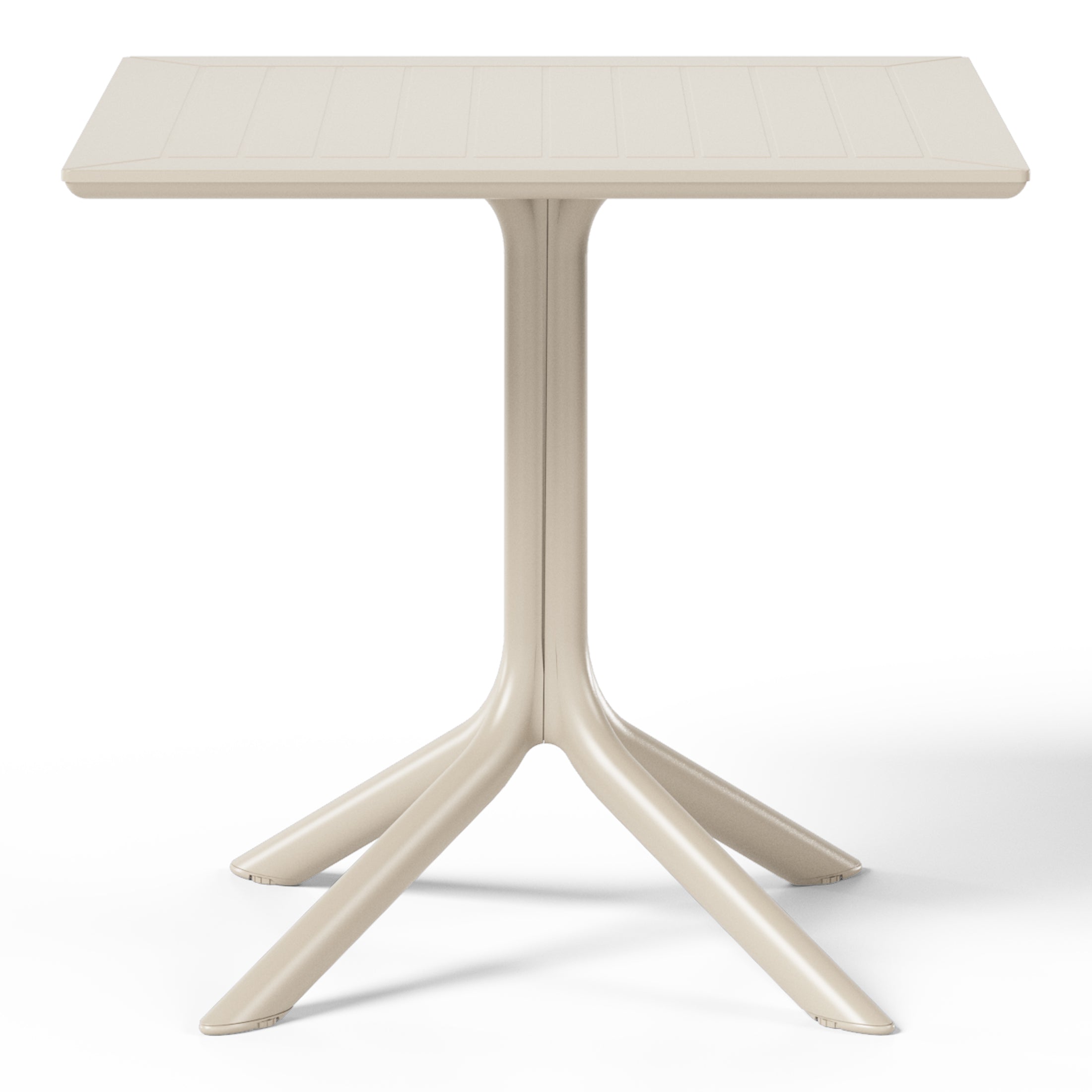 Playa 31.5" Square Outdoor Plastic Resin Patio Dining Table for 4