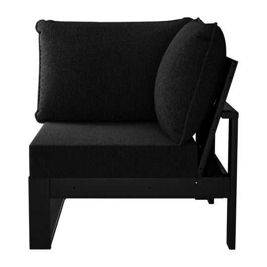 Outdoor HDPE Sectional Corner Sofa Seat with Water-Proof Cushions