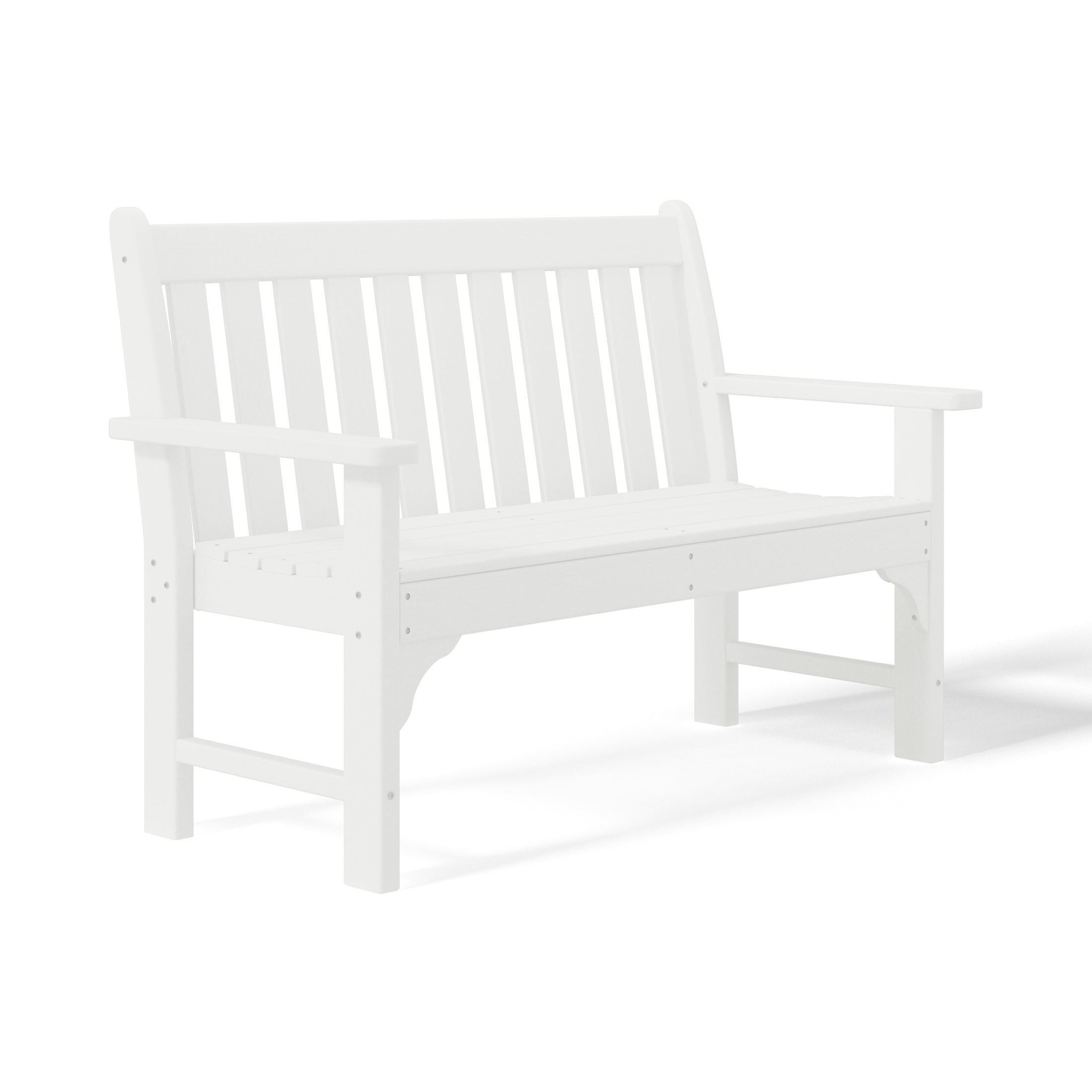 Malibu Outdoor 2-Person All-Weather HDPE Front Porch Garden Bench