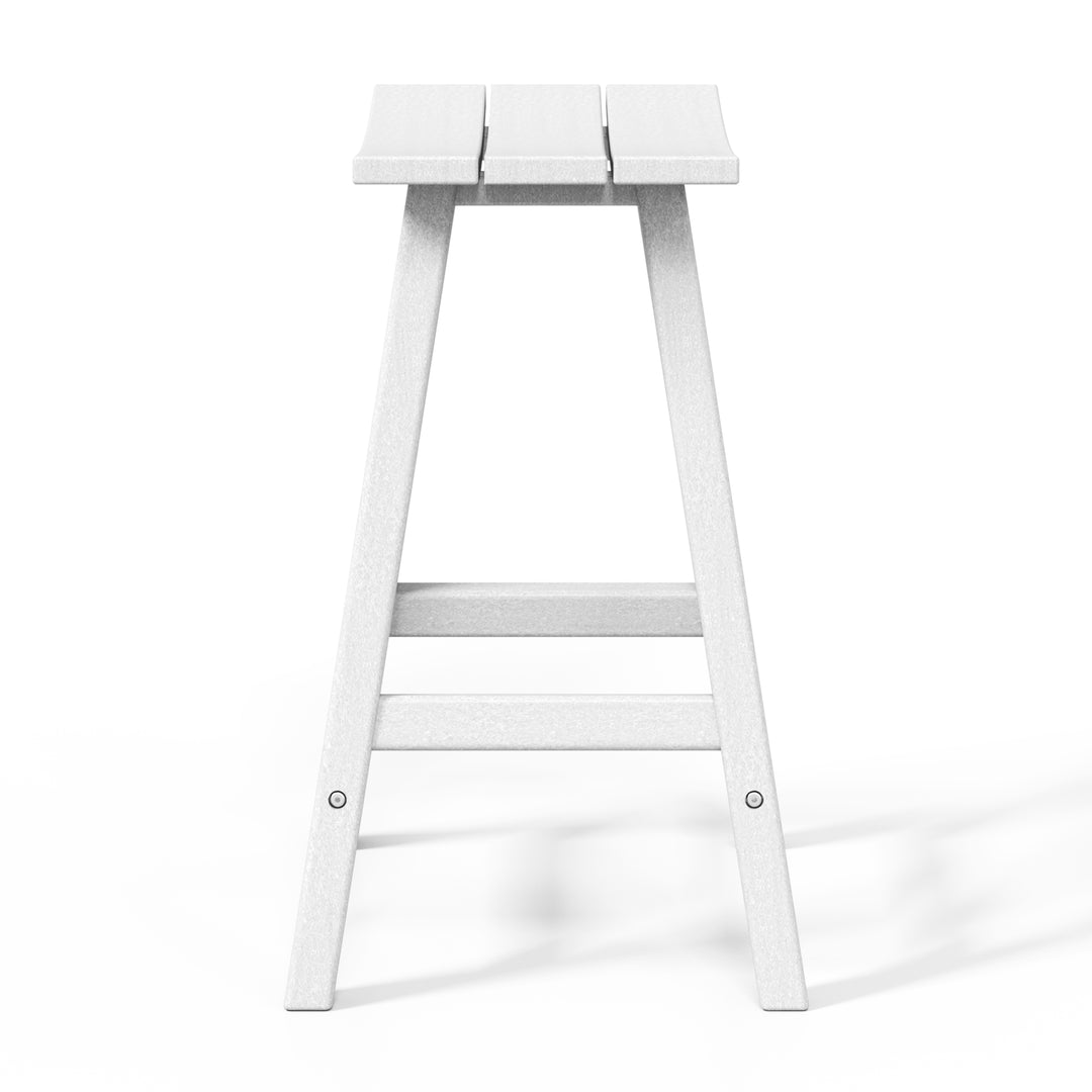 Malibu 24" HDPE Outdoor Patio Counter Height Bar Stool