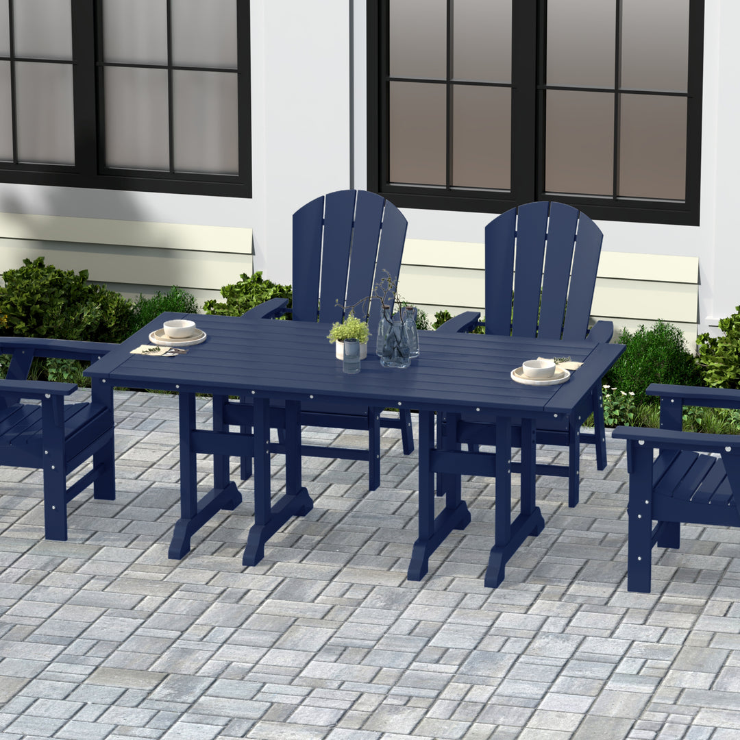 Malibu 71" Outdoor Patio Dining Table