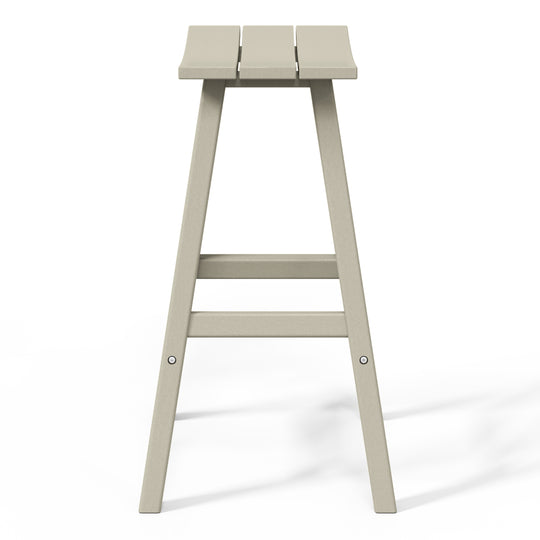 Malibu 29" HDPE Outdoor Patio Bar Height Bar Stools (Set of 2)