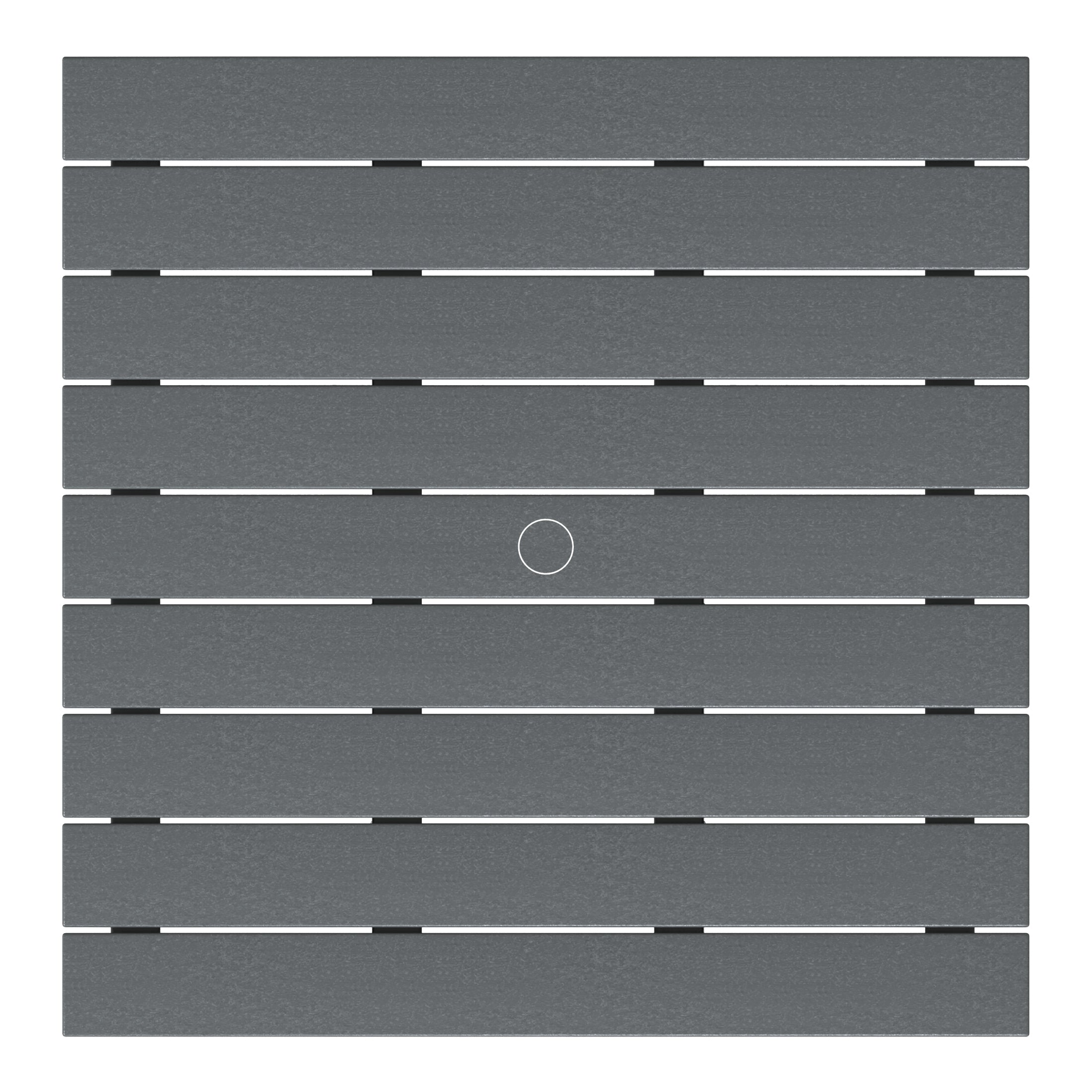 Malibu Low Outdoor HDPE Square Patio Coffee Table