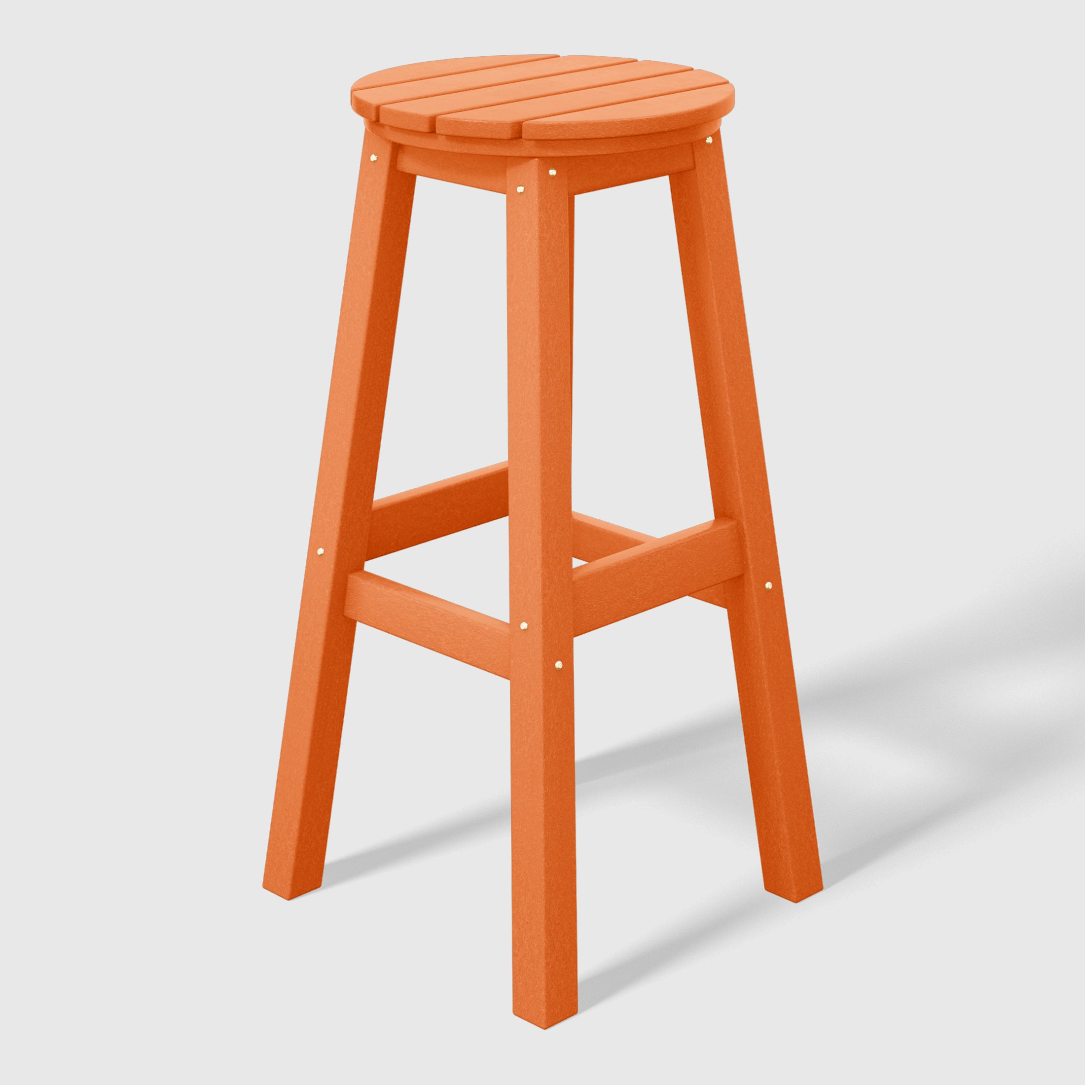 Malibu 29" HDPE Outdoor Patio Round Bar Stool
