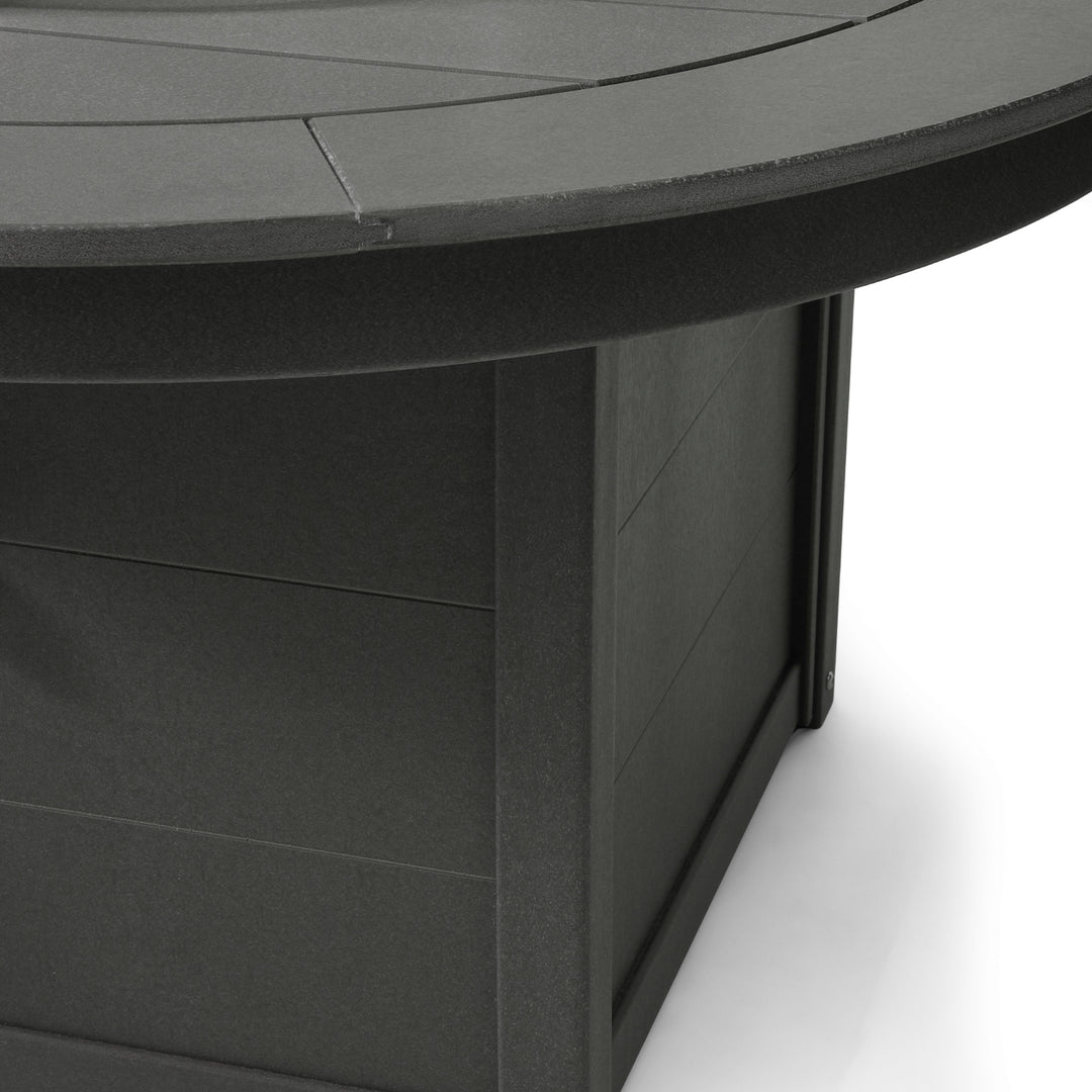 Helios 47" Modern Outdoor 55,000 BTU Patio Propane Round Fire Pit Table