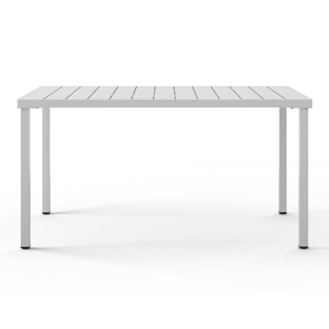 Playa 59" Iron Metal Outdoor Rectangular Patio Dining Table For 6