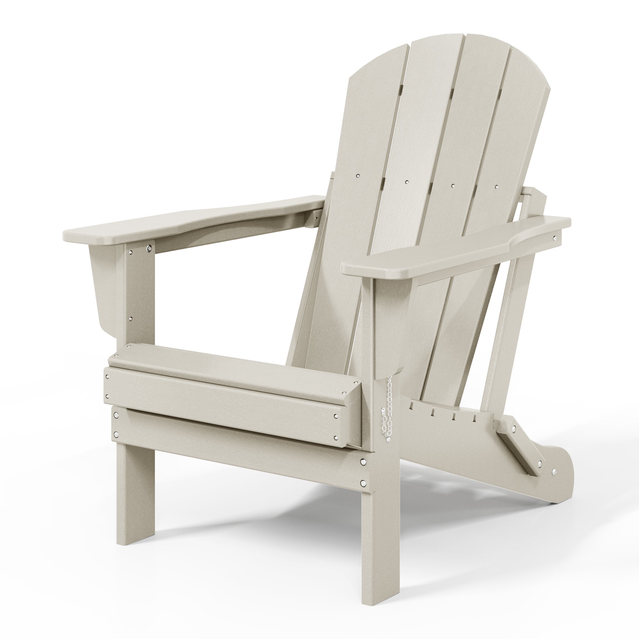 Malibu HDPE Outdoor Patio Folding Poly Adirondack Chair