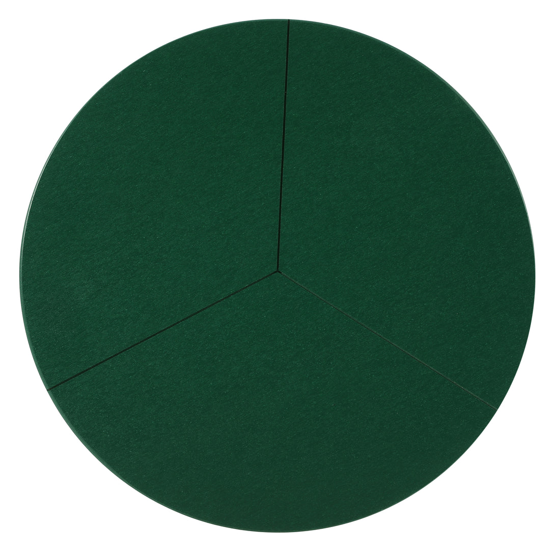 Pacifica HDPE Plastic Outdoor Round Adirondack Patio Side Table