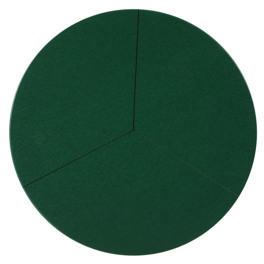 Pacifica HDPE Plastic Outdoor Round Adirondack Patio Side Table