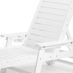 Aruba chaise lounge in White, view 6