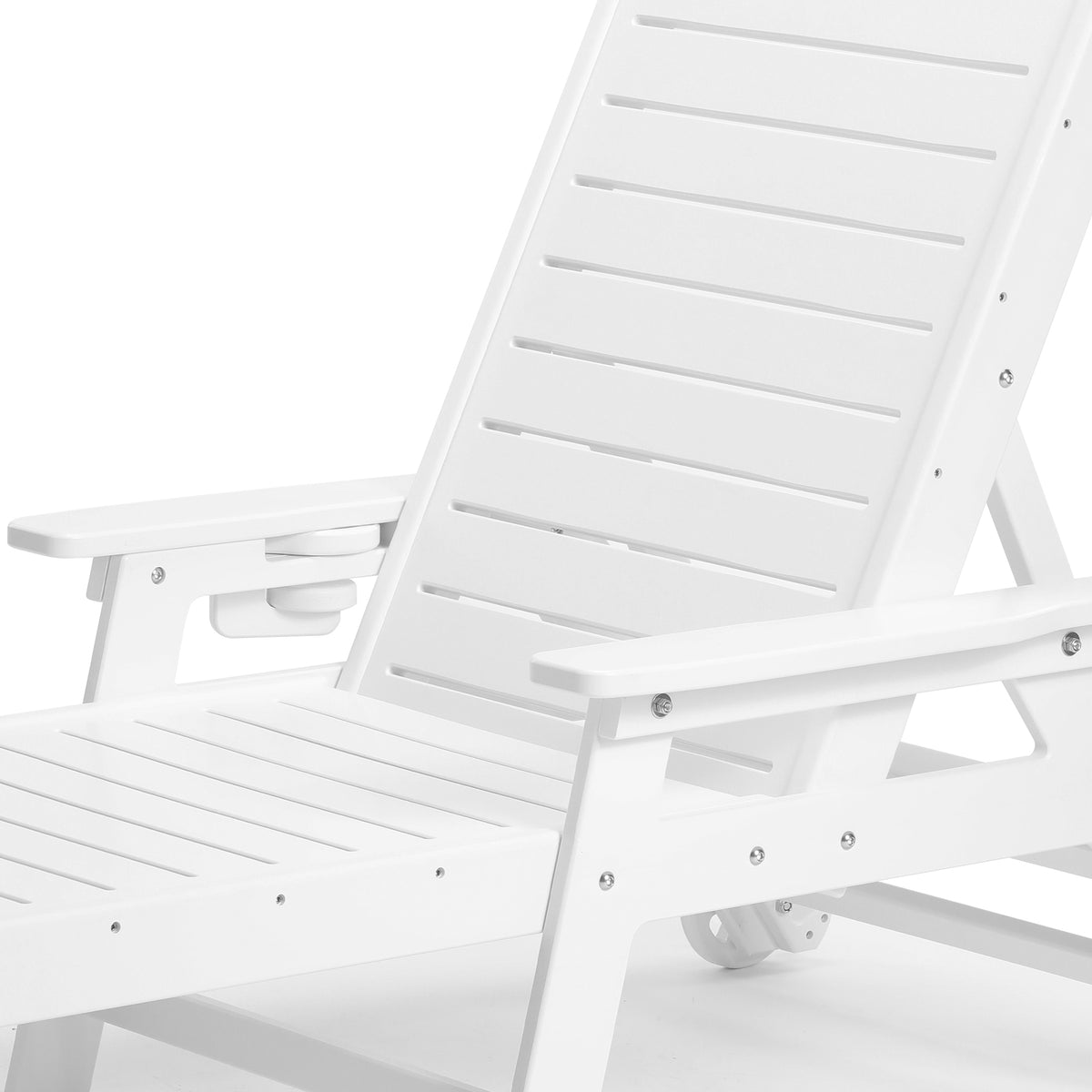 Aruba chaise lounge in White, view 6
