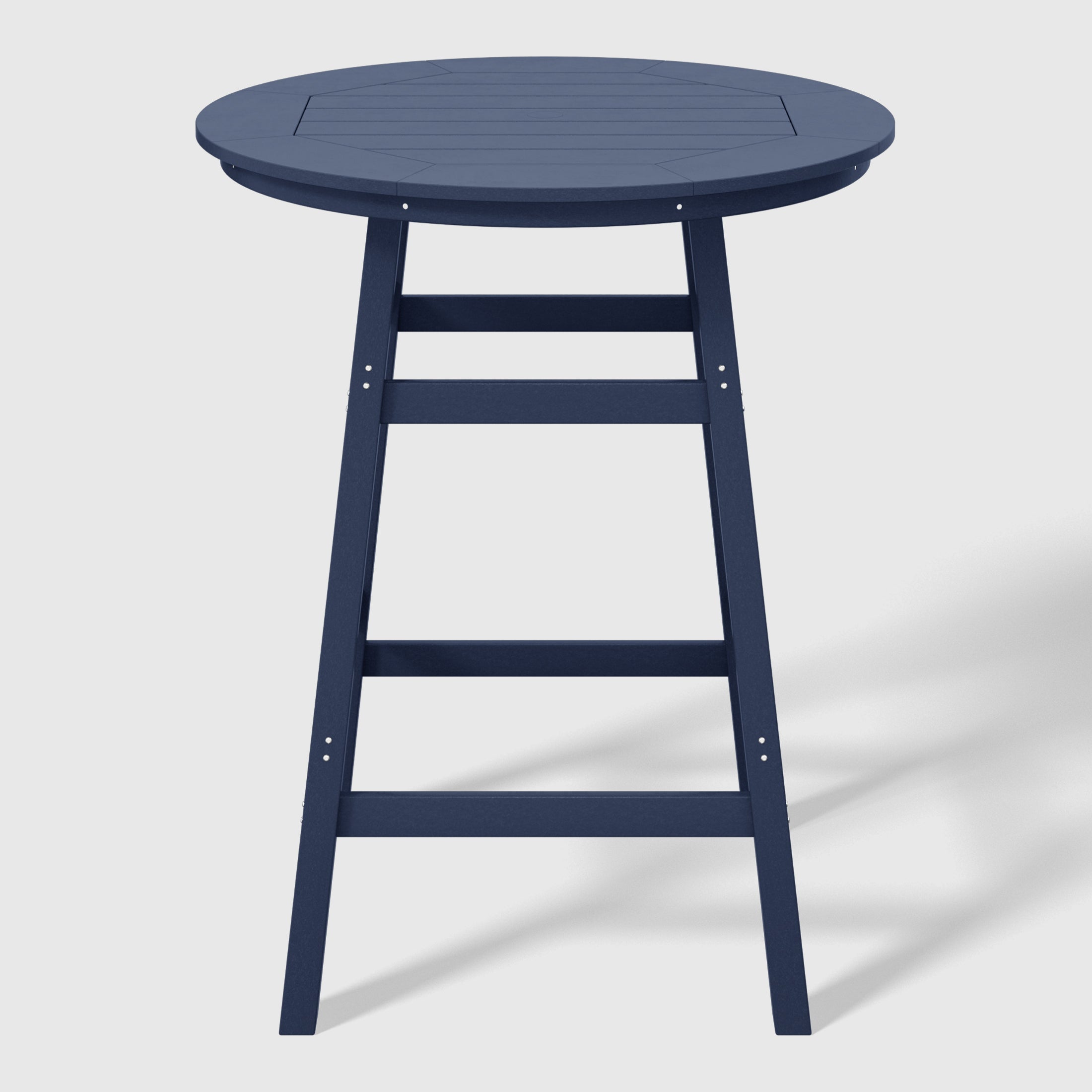Malibu 5-Piece HDPE Outdoor Patio Dining Bar Bistro Table Set with Bar Stools