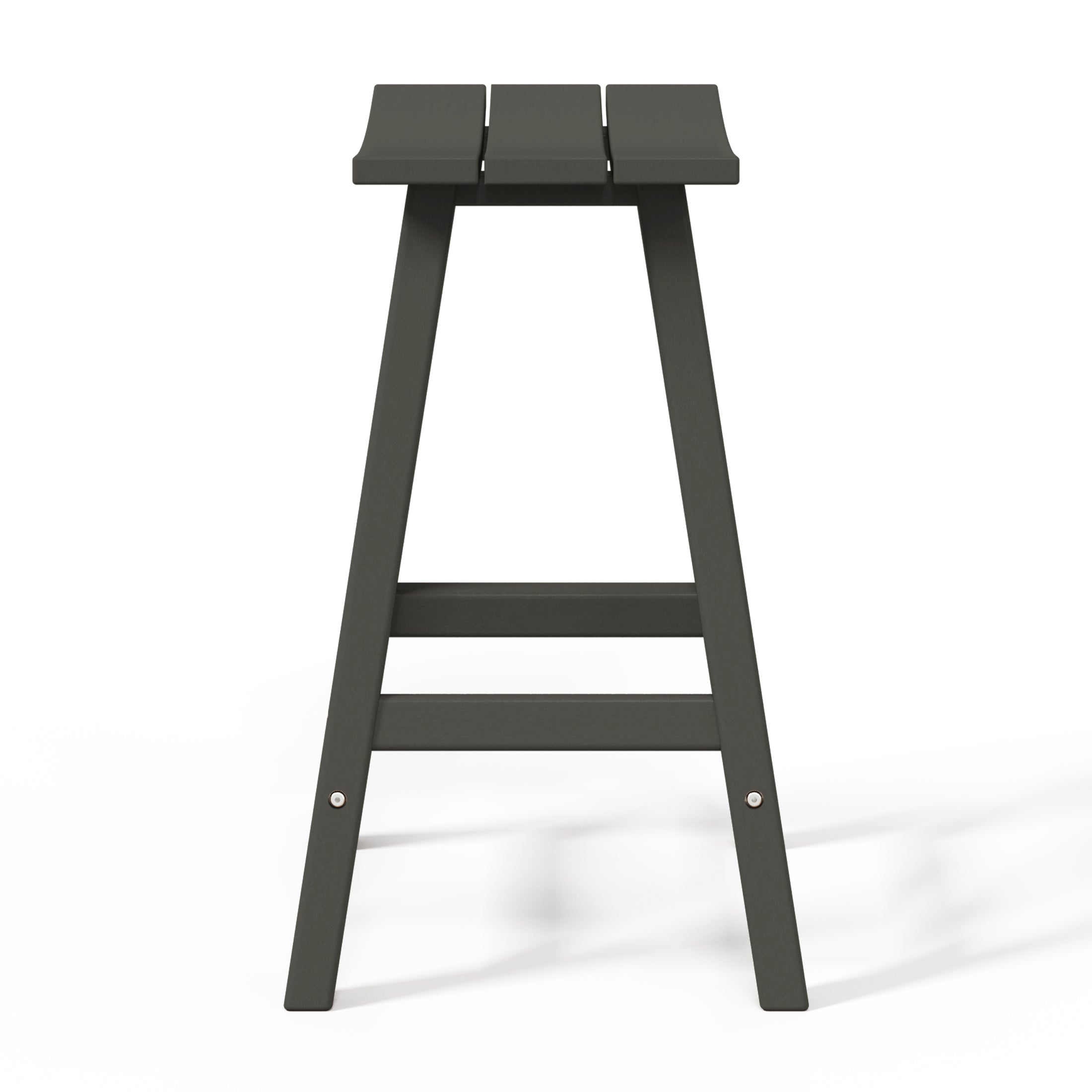 Malibu 24" HDPE Outdoor Patio Counter Height Bar Stools (Set of 3)