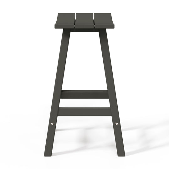 Malibu 24" HDPE Outdoor Patio Counter Height Bar Stool