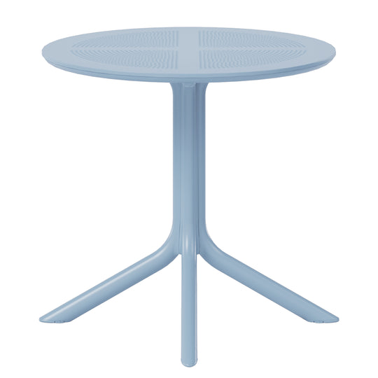 Playa 31.5" Round Plastic Outdoor Patio Dining Table for 4