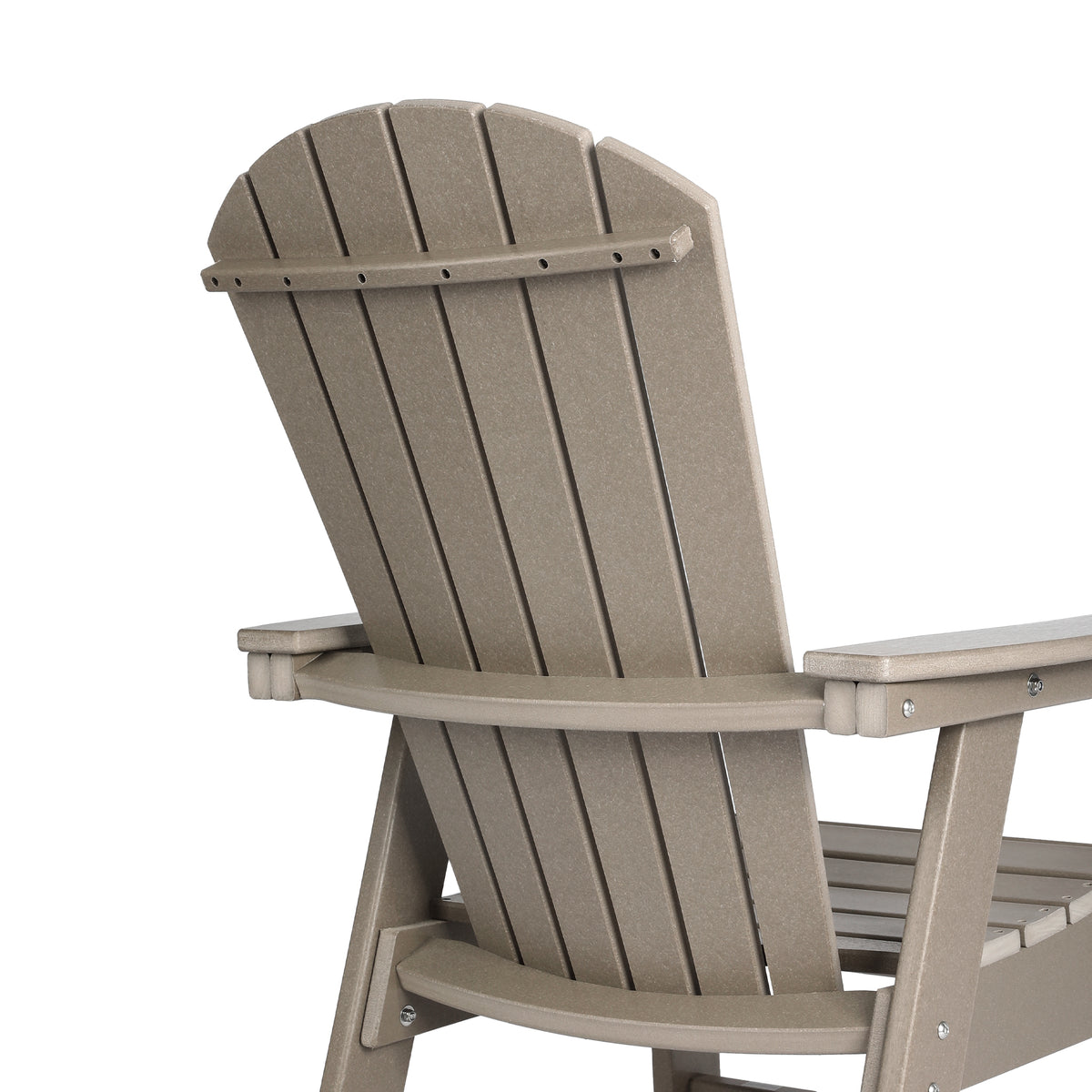 Dylan Outdoor Patio Shell-back Adirondack Dining Chair Weather Resistant