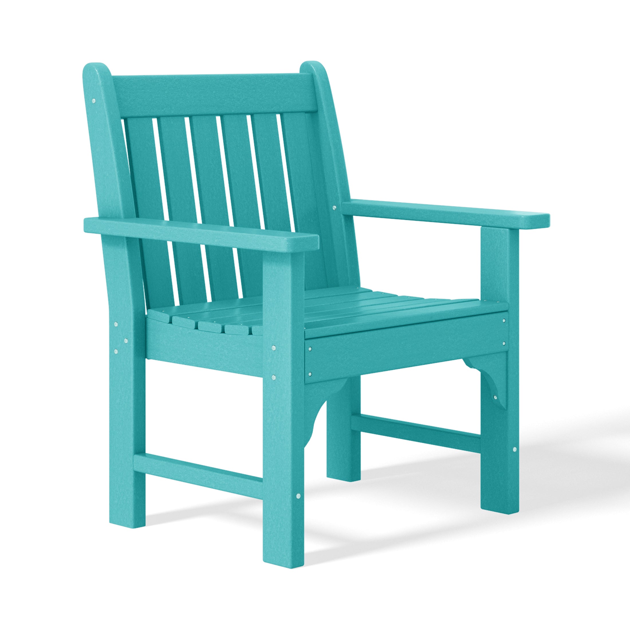 Malibu Outdoor Patio 3-Piece HDPE Adirondack Garden Chairs with Square Adirondack Side Table Set