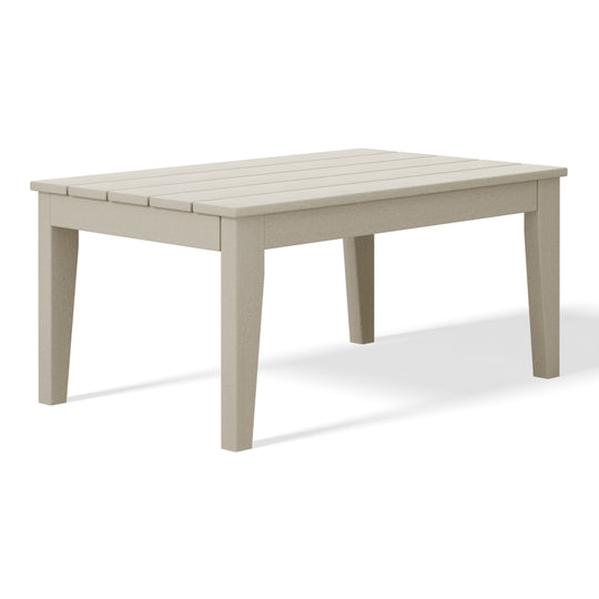 Malibu Low Outdoor HDPE Patio Rectangle Coffee Table