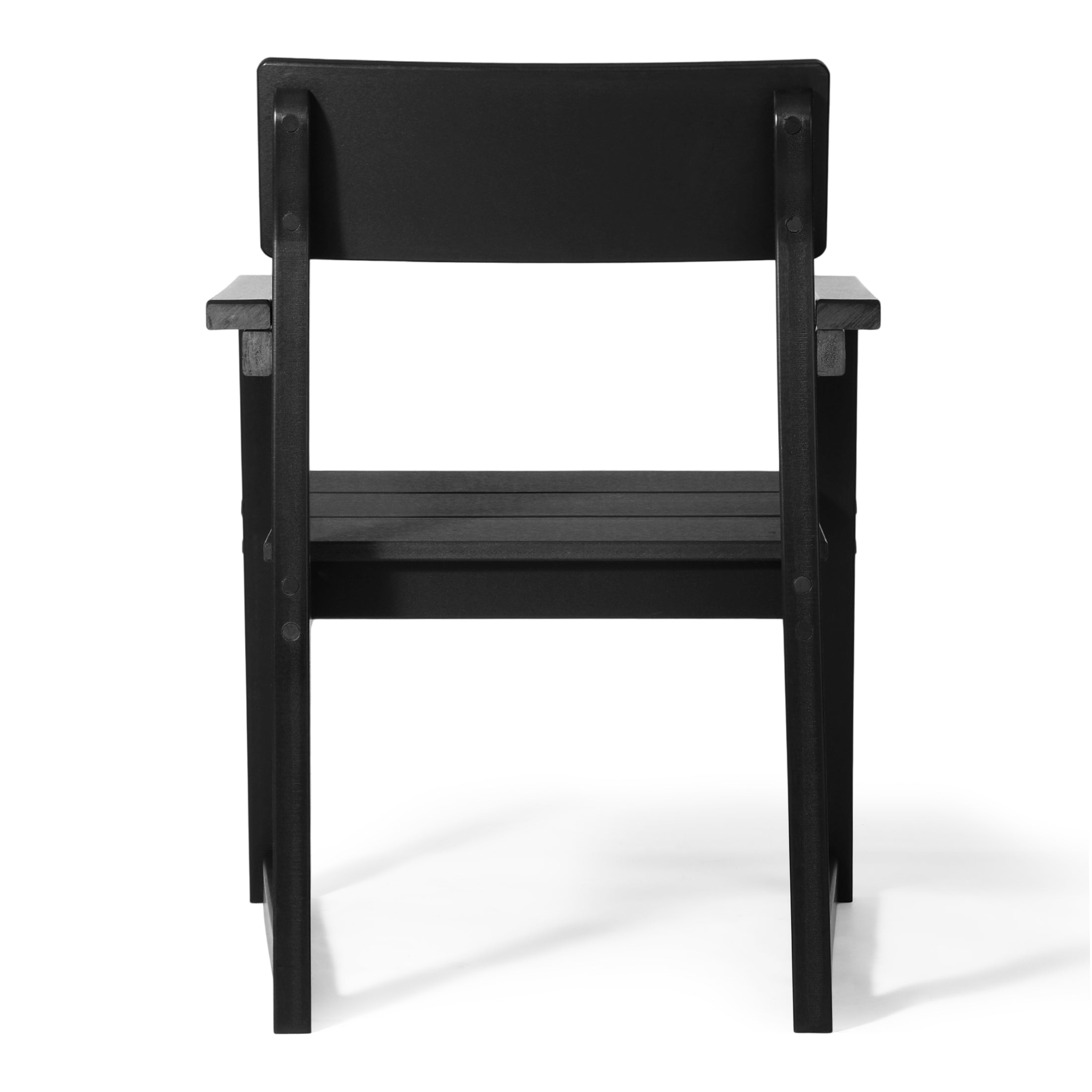 Paloma Modern HDPE Outdoor Patio Dining Arm Chairs (Set of 2)