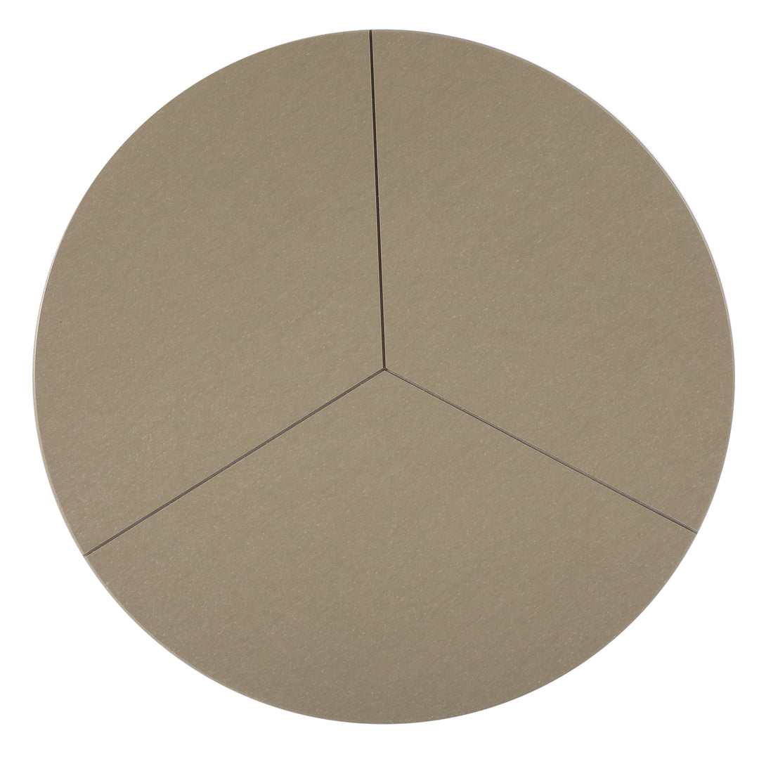 Pacifica HDPE Plastic Outdoor Round Adirondack Patio Side Table
