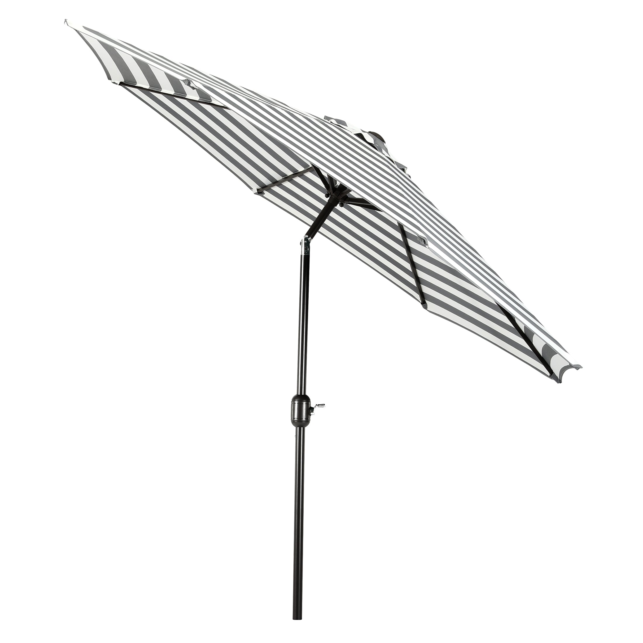 Paolo 9 ft. Patio Table Umbrella with Bronze color round free standing weight base kit