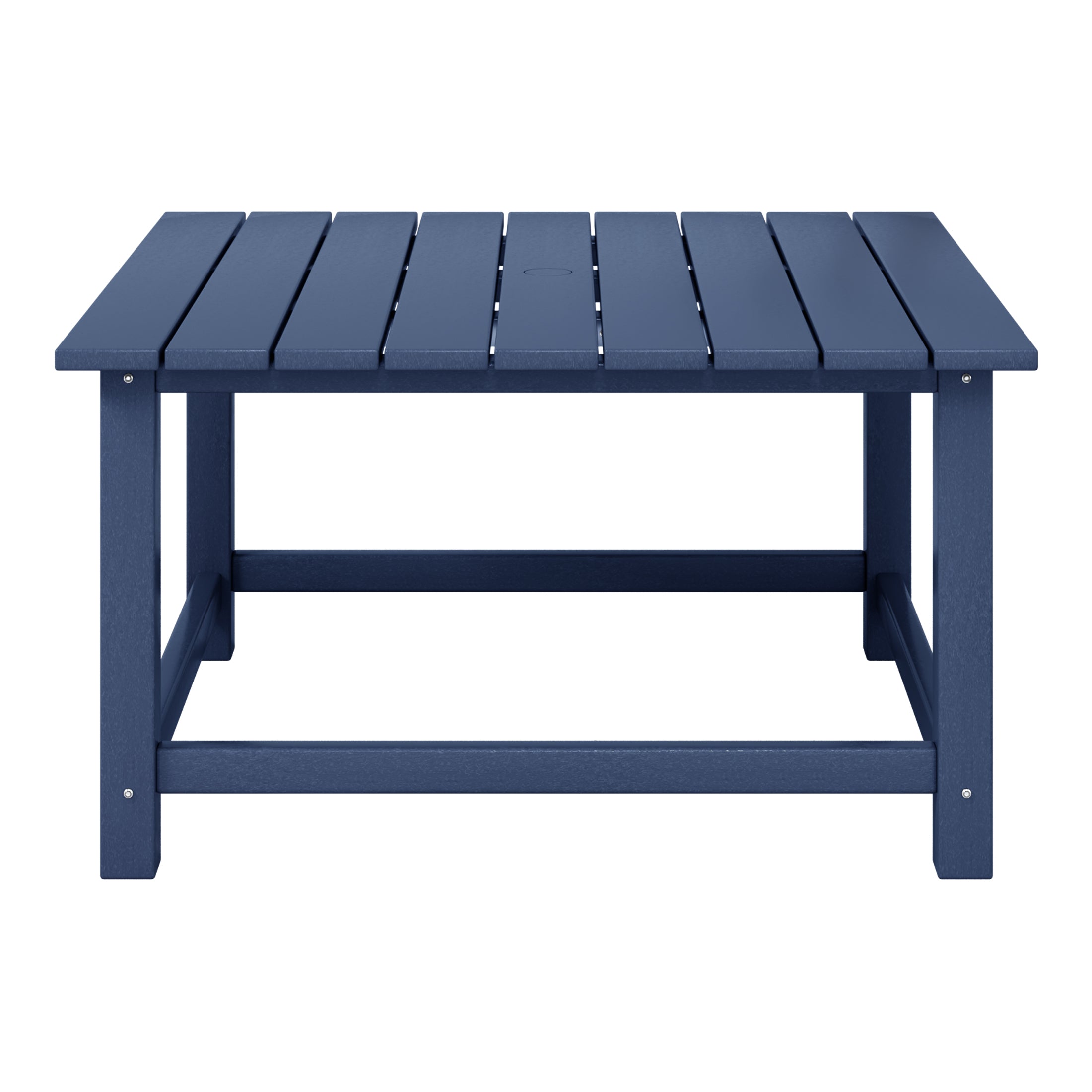 Malibu Low Outdoor HDPE Square Patio Coffee Table