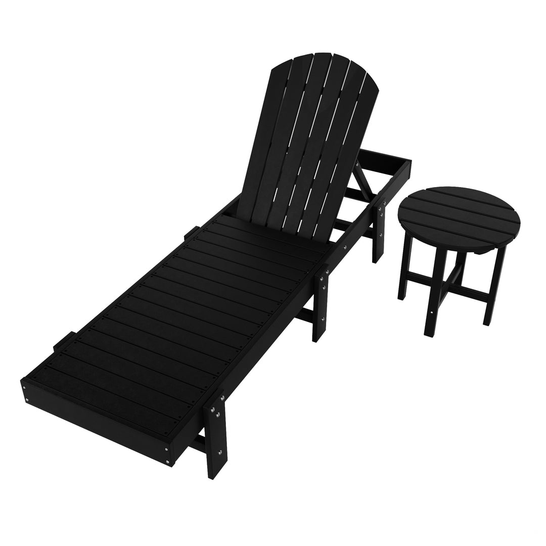 Dylan 2 Piece Poly Reclining Chaise Lounge