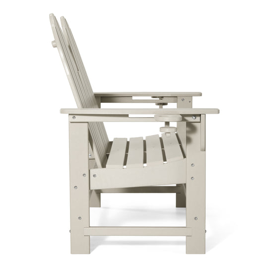 St. Augustine Outdoor Patio 49" HDPE Adirondack Garden Bench