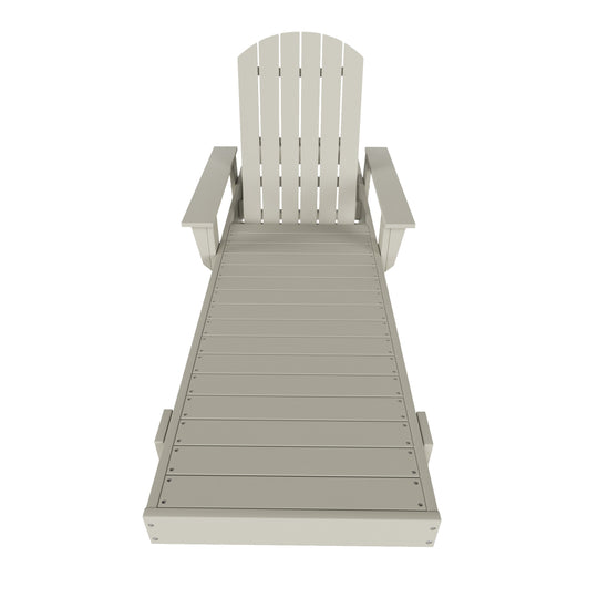 Dylan Adirondack Poly Reclining Chaise Lounge With Arms