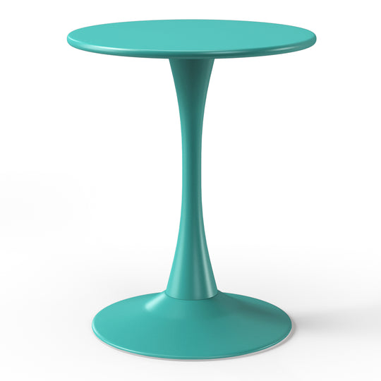 Playa 23.5" Round Outdoor Indoor Metal Cocktail Dining Table