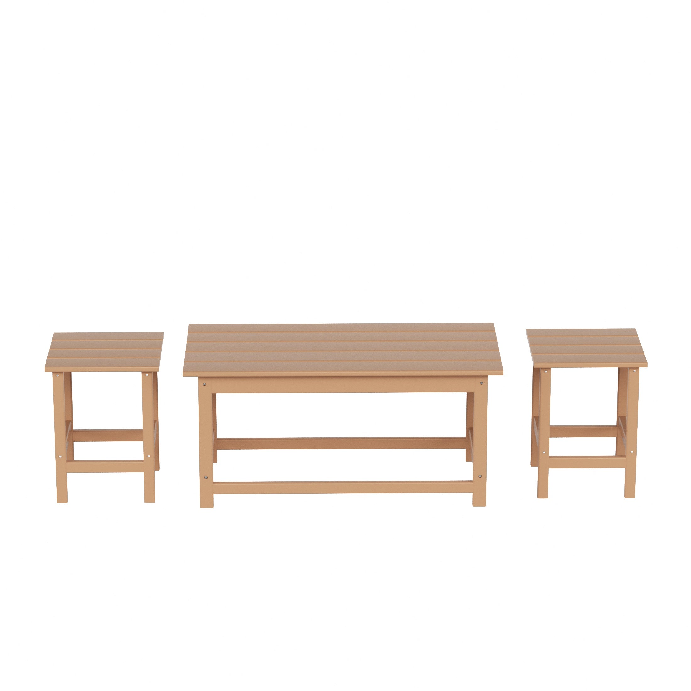 Malibu 3-Piece set outdoor Coffee and Side table for Adirondack chair