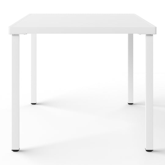 Playa 59" Iron Metal Outdoor Rectangular Patio Dining Table For 6