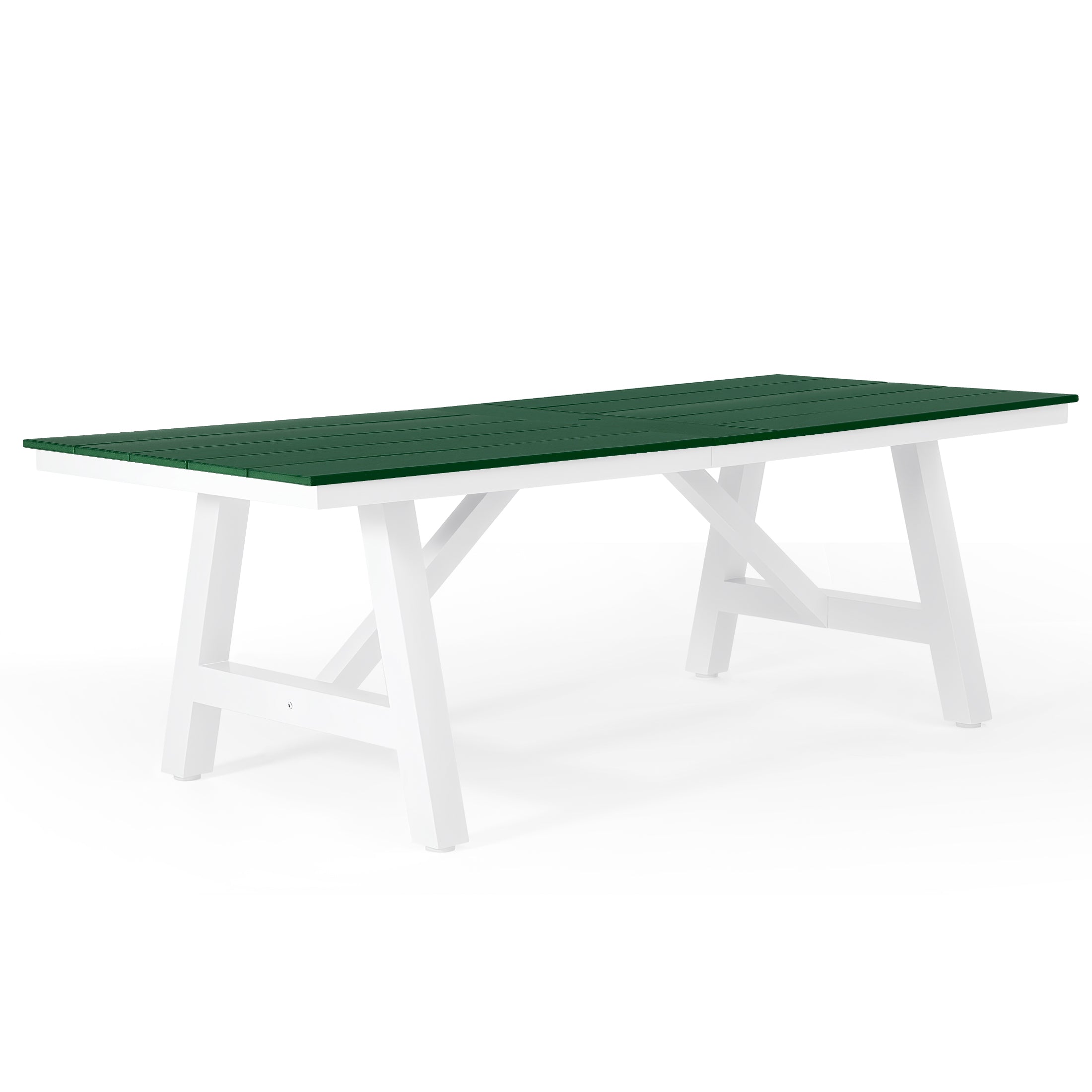 Cape May 7-Piece HDPE Outdoor Furniture Patio Dining Table With Umbrella Hole and Chairs Set For 6