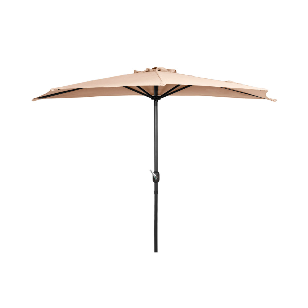 Lanai 9 Ft Outdoor Patio Half Market Umbrella