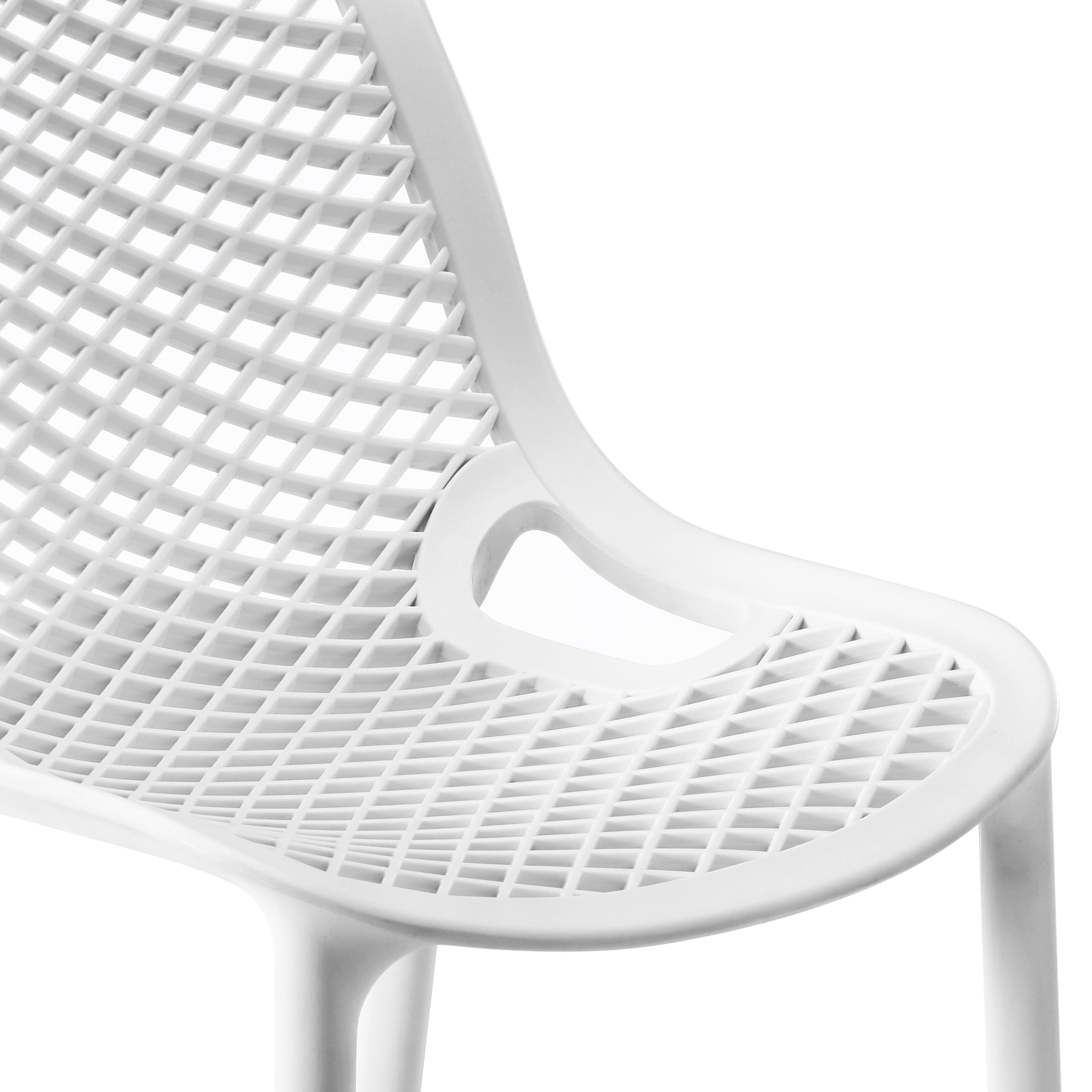Playa 41.75" Outdoor Modern Polypropylene Plastic Patio Bar Height Stools (Set of 2)