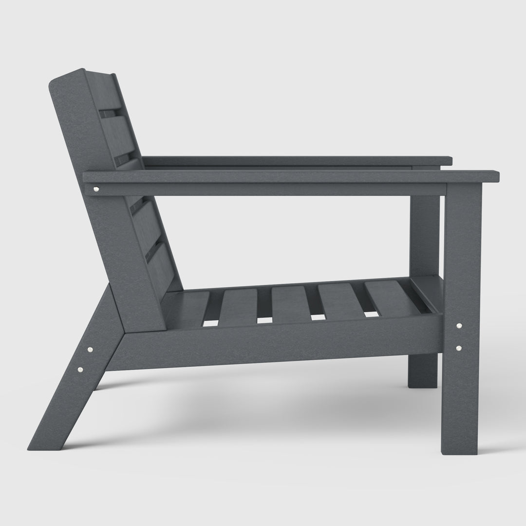 Avalon Outdoor Patio HDPE Deep Seating Armchair (Set of 2)