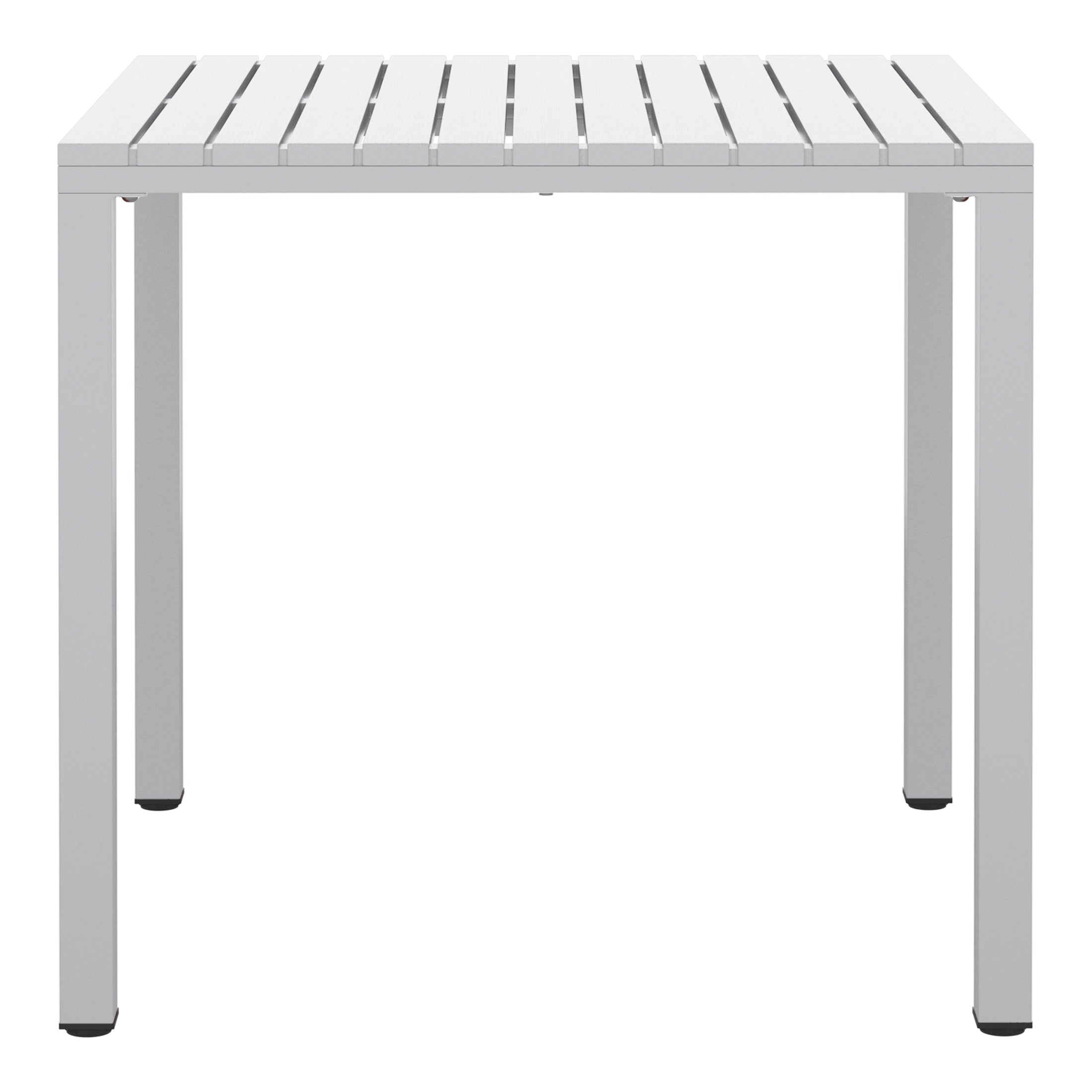 Playa 31.5" Iron Metal Frame Outdoor Square Patio Dining Table